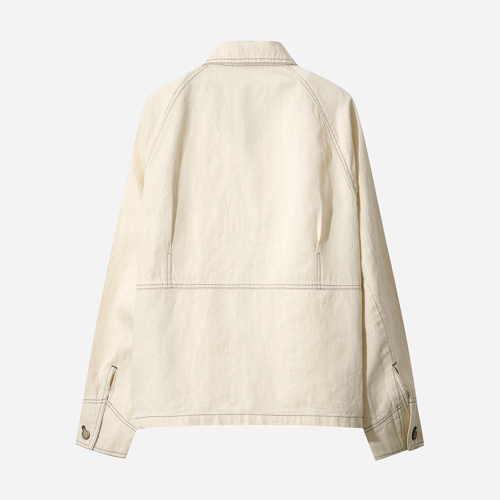 Dod Men'S Linen Denim Jacket (Ivory)