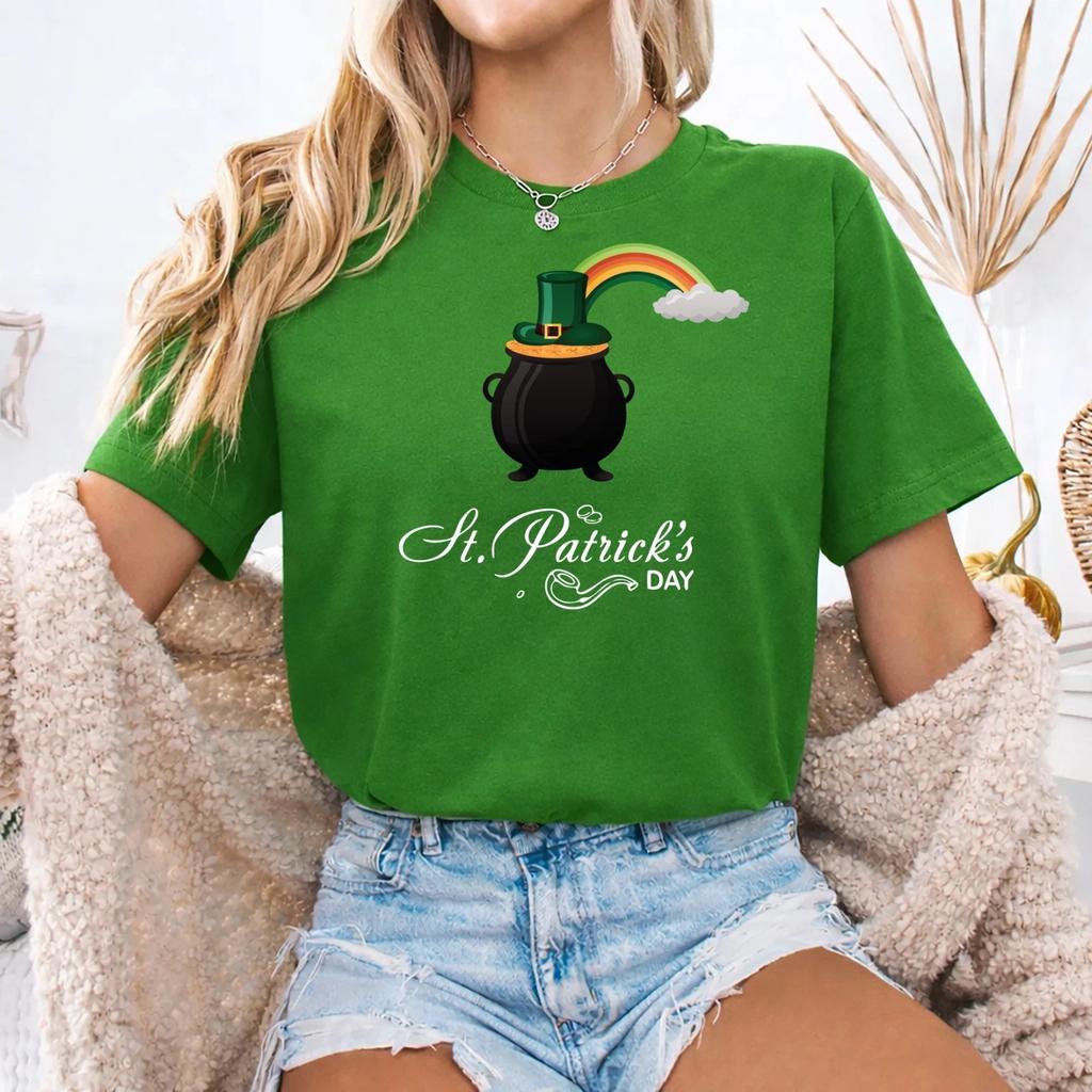 St Patricks Day T-Shirt - Irish Shamrock 2026 Gift for Him, Decor, Hat-pat 5