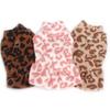 Leopard Pullover Sweatshirt Hoodies Puppy Skirt Pet Clothes Fashion Dog Dress Coat  For Small Dogs