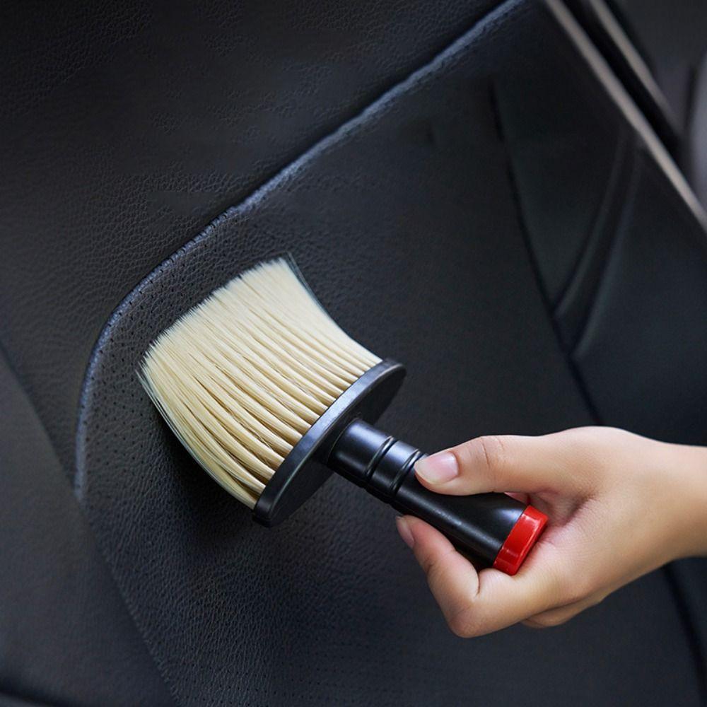 

Soft Wool Car Cleaning Tool Deep Cleaning Auto Air Outlet Gap Brush Car Dust Brush Console