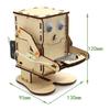 Diy Coin Swallowing Robot Coin Eating Robot Model Steam Kit Children'S Science Experiment Education Toy Wooden Assembly