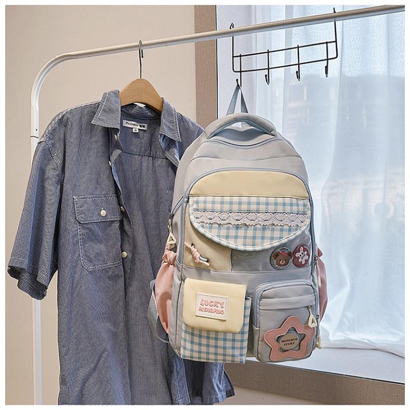 New High-value, Fresh and Sweet Candy-colored Backpack, Lightweight and Large-capacity Backpack for Junior High School Students
