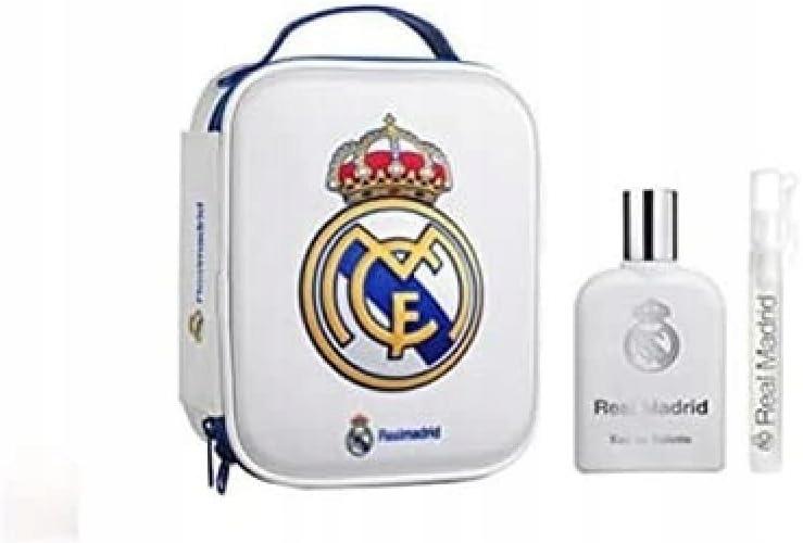 Real Madrid Cosmetic Bag with 100 Ml Eau De Toilette and 10 Ml Mini Eau De Toilette