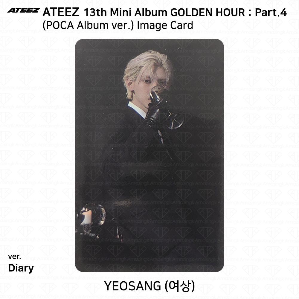 ATEEZ 13. Mini-Album Golden Hour Teil 4 POCA Album Version. Fotokarte