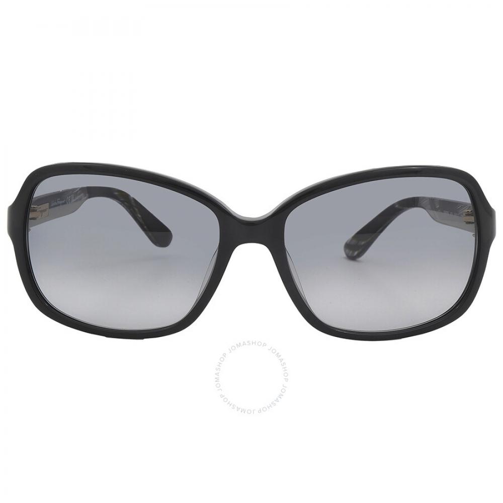 

Salvatore Ferragamo Grey Gradient Rectangular Ladies Sunglasses SF606S 001 58