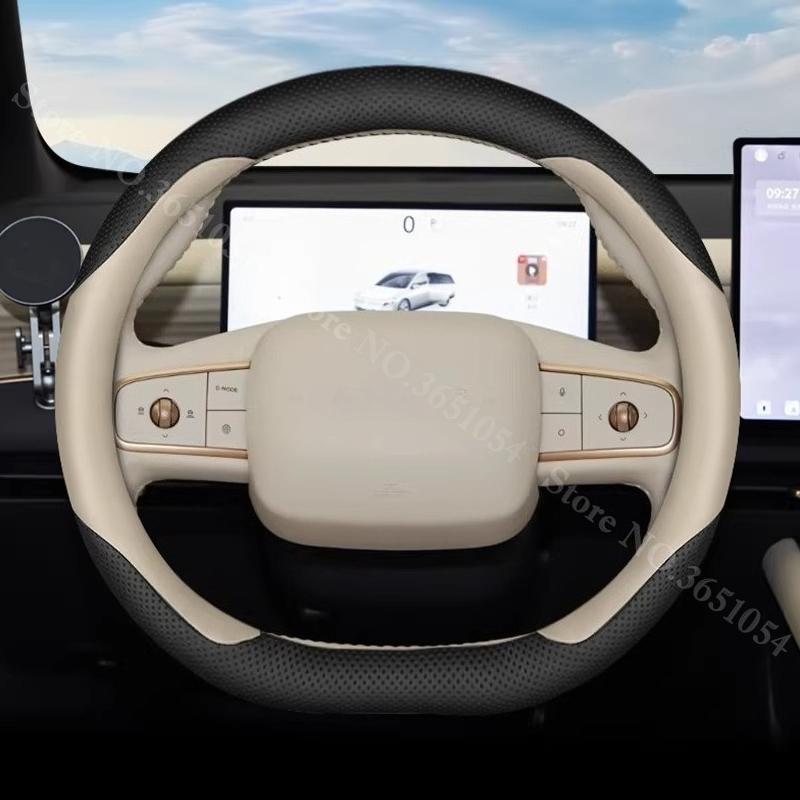 Ultra-thin Napa Leather Car Steering Wheel Cover For Nissan N6 N7 2026 2026 Breathable Auto Steering Wheel Protector Accessories