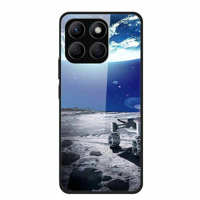 Glass Hard Back Cover For Honor X8C X8B X8 4G 5G Honor 400 Smart Phone Case Soft TPU Bumper Tempered Glass Case Coque Funda Capa