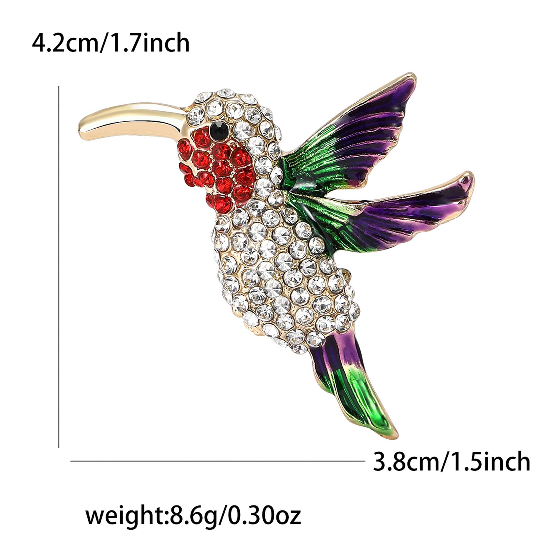 

Универсальная брошь-птица из сплава со стразами, изысканная брошь для женского костюма, кардигана, корсажа, ювелирное украшение