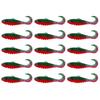 15Pcs 5.5CM/2G Curly Tail Soft Fishing Bait with Glitter Colorful PVC Realistic Bionic Artificial Lure Saltwater Freshwater Fishing Accessories