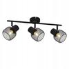 Ceiling Light - NETTLIFE - 3-bulb Ceiling Light - Black - Metal - 330° Adjustable
