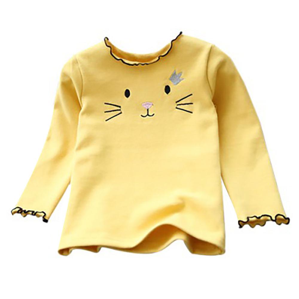 Autumn Baby Girl Long Sleeve T-Shirts Kids Cartoon Printed Tops Tees Casual Blouse