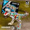 Semi-Mechanisches Dinosaurier-Baustein-Set Tyrannosaurus Triceratops Modellspielzeug für Jungen