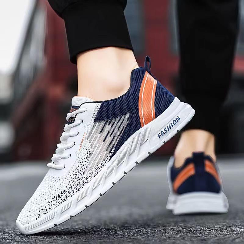 Shoes Men's Summer Breathable Thin Mesh Shoes  New Flying Woven Mesh Sneakers All-match Men's Casual Trendy Shoes