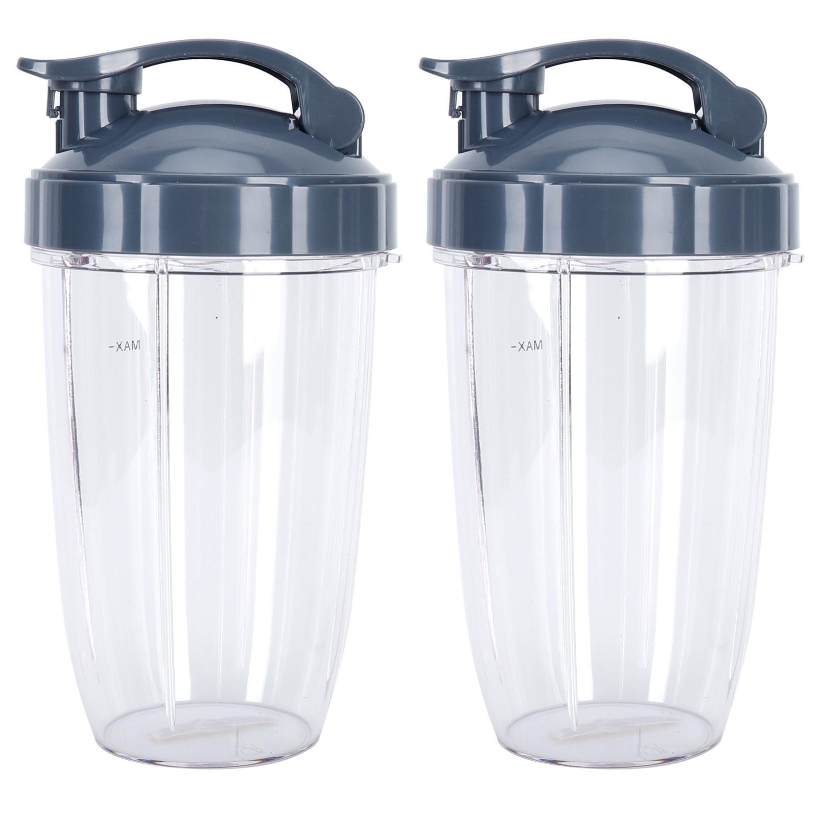 

24OZ Transparent Blender Cup Container Lid Set Replacement Fit for 600W 900W Juicer