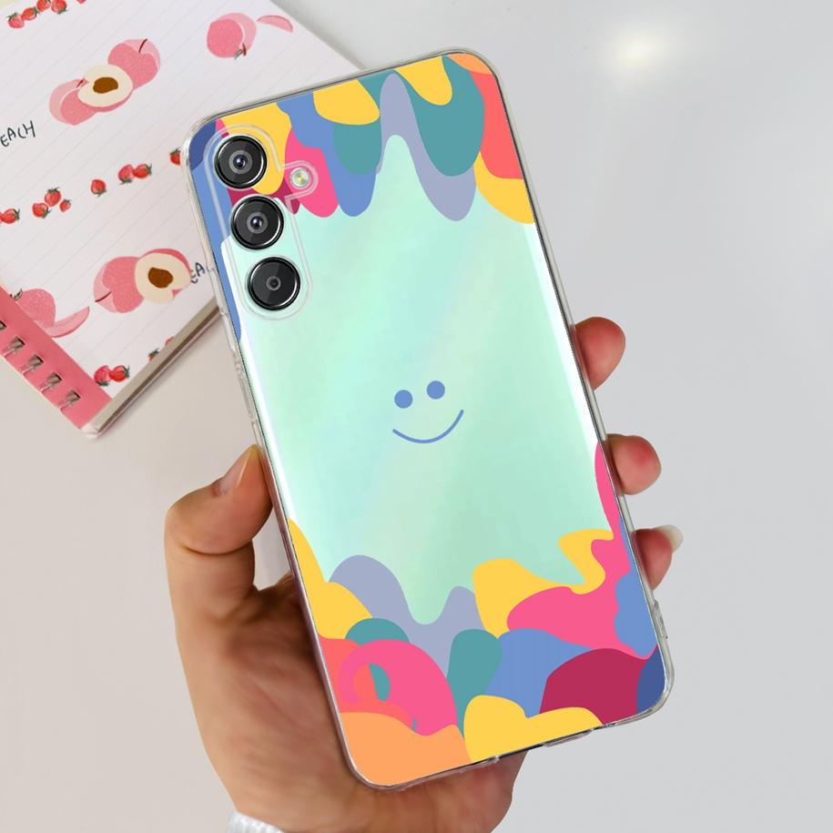 For Samsung Galaxy M15 5G Case SM-M156B Luxury Marble Clear Silicone Soft TPU Phone Cover For Samsung Galaxy F15 5G