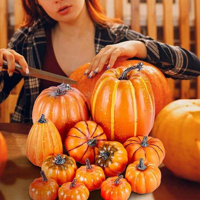 Autumn Harvest Pumpkin Harvest Fall Artificial Pumpkin Decor Festive Atmosphere Harvest Pumpkins For Dining Table Living Room