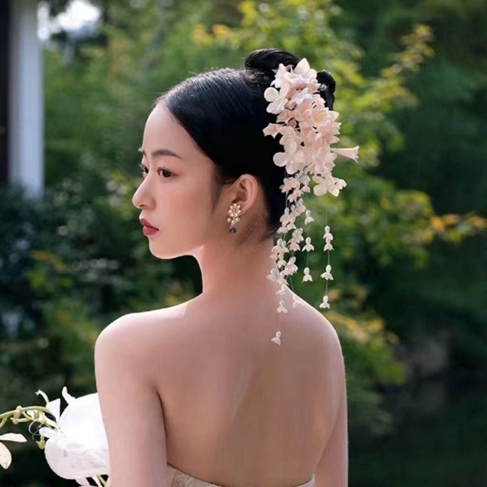 New Chinese Style Tassel Side Clip Luxury Duckbill Clip Exquisite Side Clip  Bridal Headwear