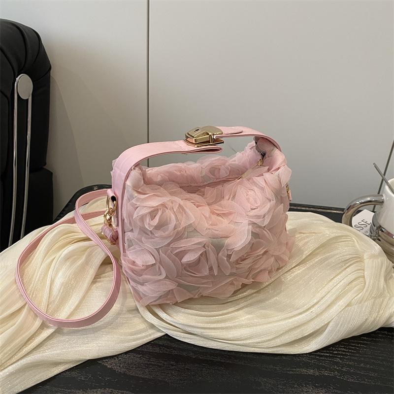 2025 new summer sweet rose dinner bag banquet handbag cheongsam evening literary oblique span bag