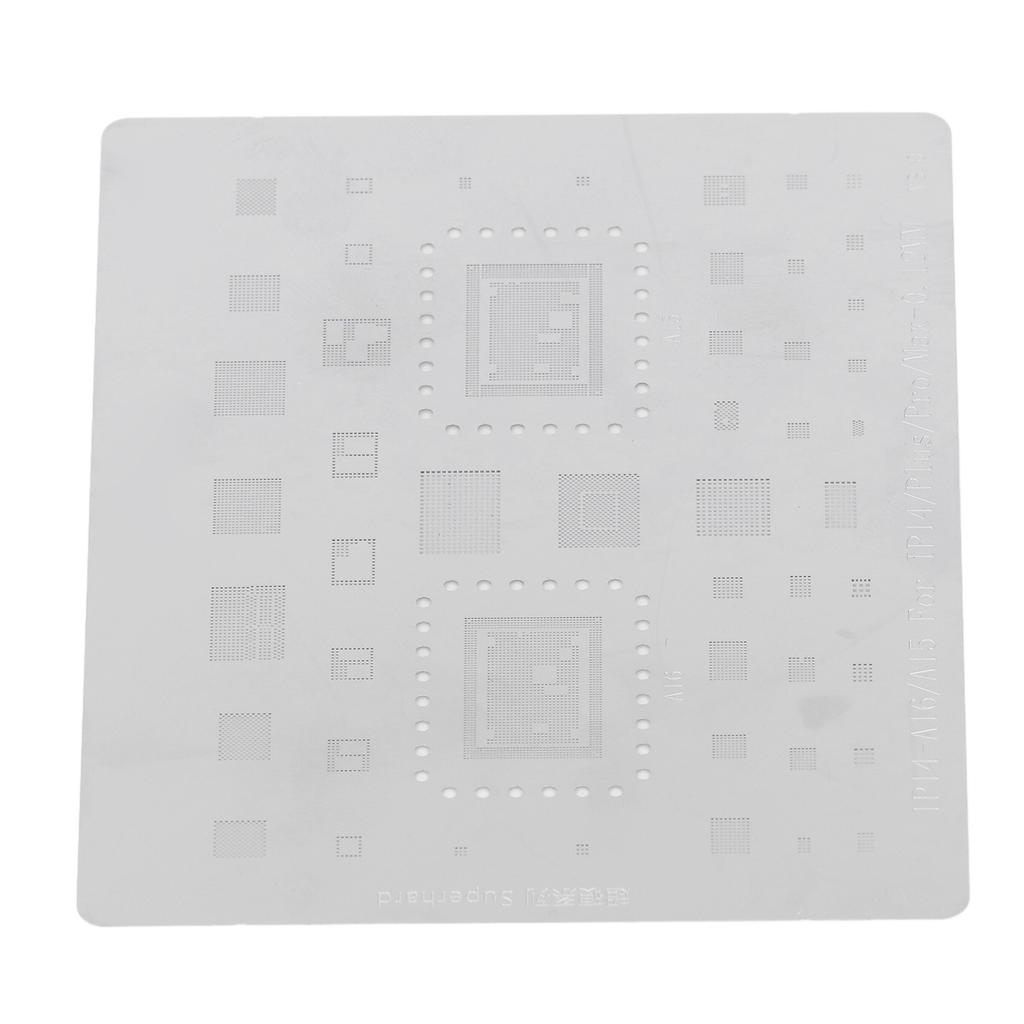 BGA Reballing Stencil Good Heat Dissipation Accurate Positioning Stainless Steel Tin Planting Template for IOS 14 For