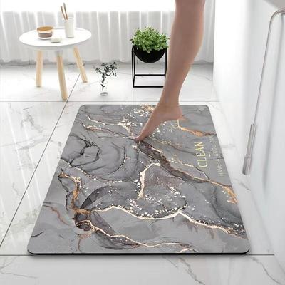 Schnelltrocknende, rutschfeste Badezimmer-Bodenmatte aus Kieselalgenschlamm