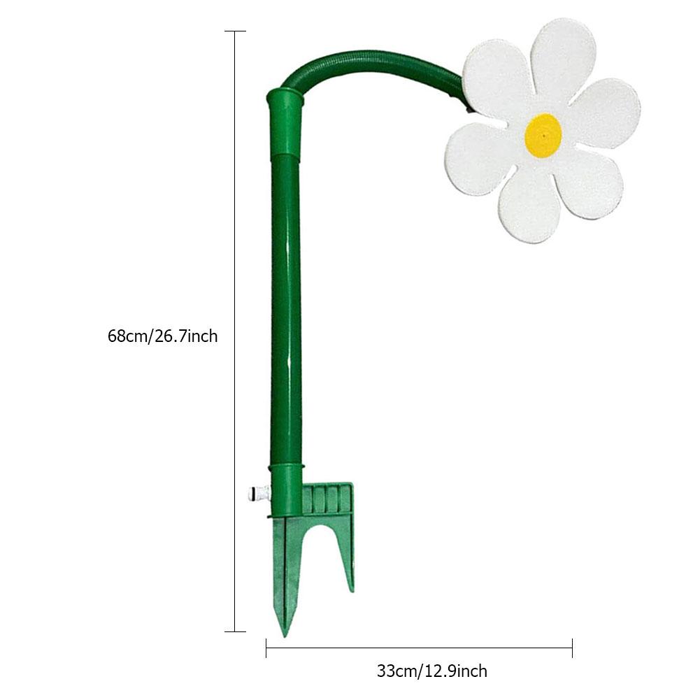 Crazy Dancing Flower Water Sprinklers 360 Degree Rotating Funny Sun Flower Dancing Daisy Lawn Sprinkler Flower Sprinkler