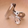Office Stationery Round Head Steel Clip Silver Round Head Clip Receipt Clip Stainless Steel Round Long Tail Clip Wholesale
