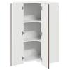 Wall Mounted Corner Cabinet PORTO Brown Oak Effect 57 x 57 x 100 cm