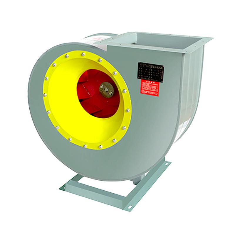 4-72 Industrial High-Power Centrifugal Fan for Exhaust, Dust Removal, and Smoke Extraction.