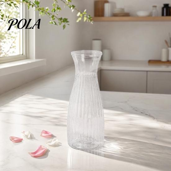 Clear Bud Vase, Plastic Transparent Vase, Modern Flower Vase, Table Centerpiece Vase for Home Party Wedding Decor