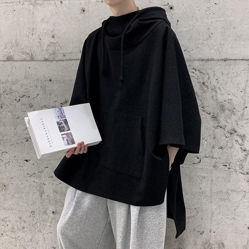Plus Size Women Batwing Sleeve Hooded Sweatshirts Spring Autumn Loose Casual Tops Oversized Hoodies