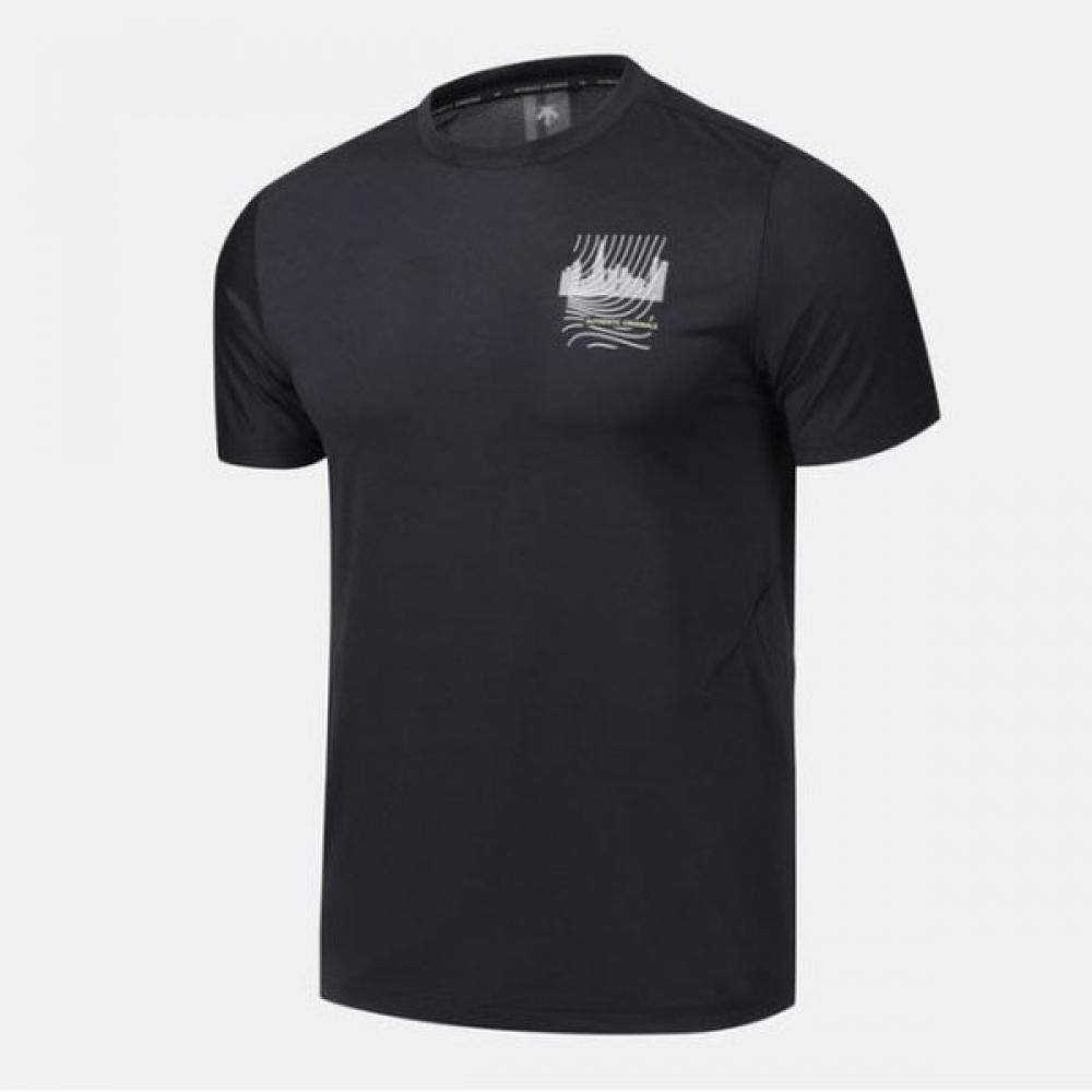 

Футболка с коротким рукавом DescenT Cqk Sq223rTS45 Blk Running Track Футболка с коротким рукавом, черная 100