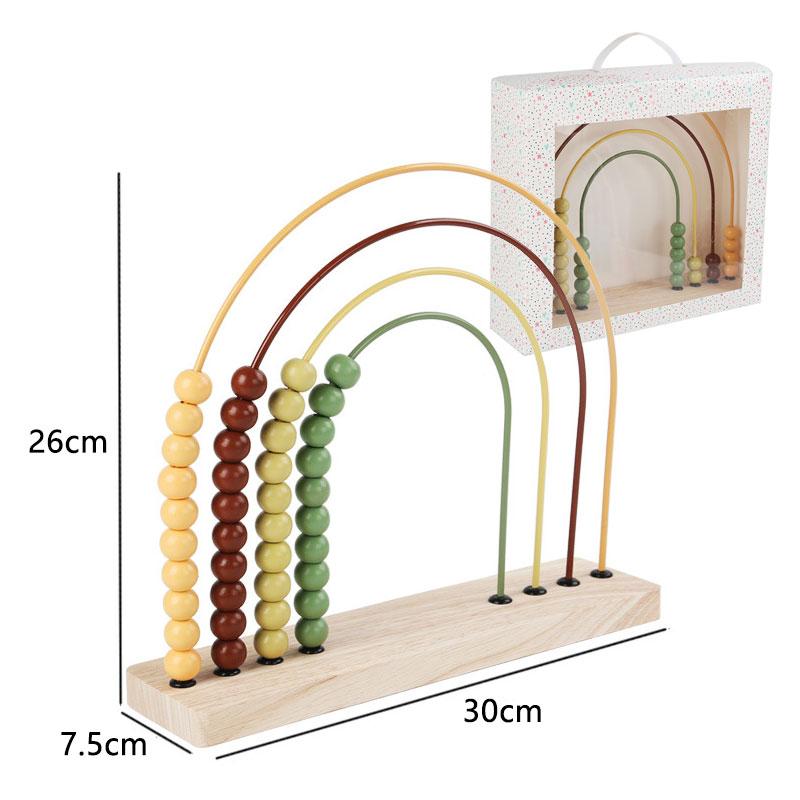 Математические игрушки Монтессори, деревянные счеты, сложение и вычитание, арифметика, обучение, счеты, игра в мышление, развивающие игрушки для детей