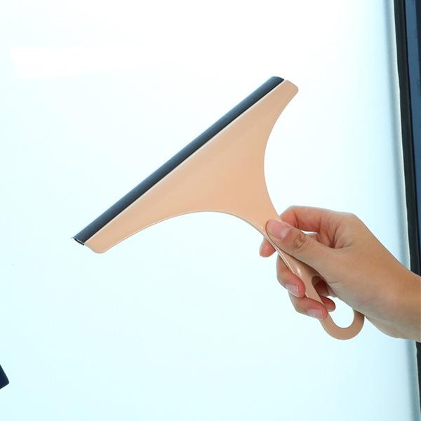 Household Cleaning Bathroom Mirror Cleaner With Silicone Blade Holder Hook Car Glass Shower Squeegee Window Glass Wiper Scraper