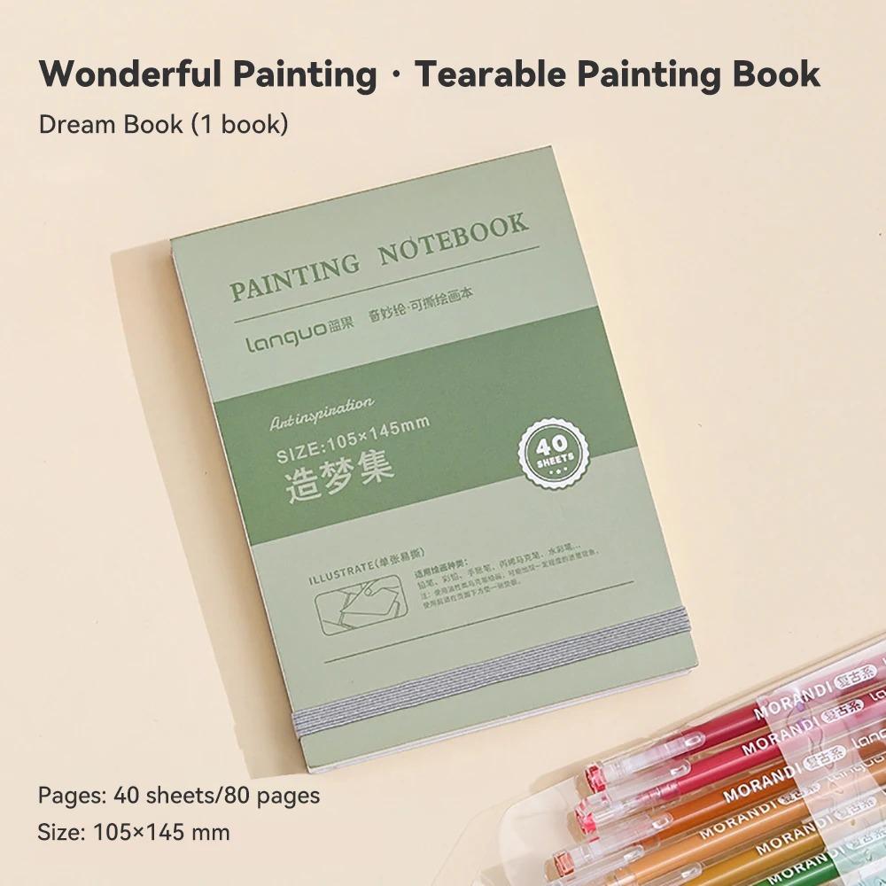 Hardcover Sketchbook Handbook Classic Mini Drawing Book Tearable Drawing Notebook Student
