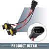 H11 H8 H9 Male Transfer Female Splitter Connector Adapter Socket Harness Cable Harness Connector Adapter (Set of 2)