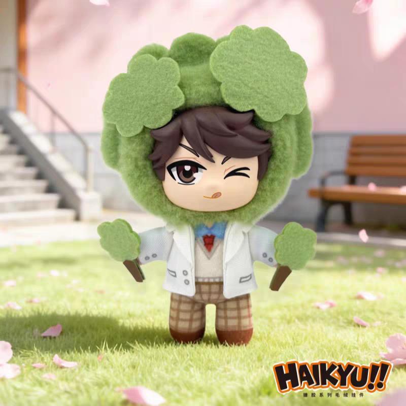 Auf Lager Eaki Haikyuu Maskottchen-Serie Vinyl Schlüsselanhänger Hinata Shoyo Kageyama Tobio Tsukishima Kei Spielzeug