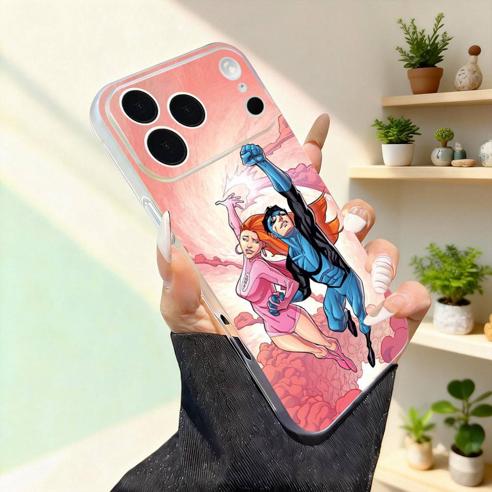 

Cartoon I-Invincibles Cool Phone Case For iPhone 17,16,15,14,13,12,11,Pro,Max,Plus,Mini,SE4,E For Magsafe Wireless iPhone15plus