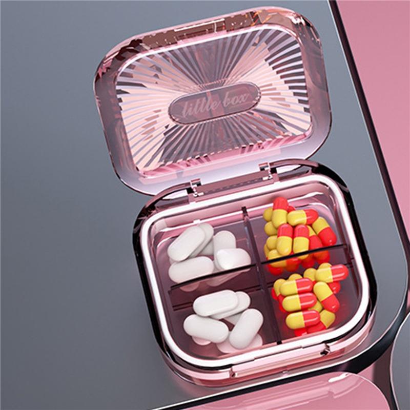 Mini Dispensing Environmental Protection Moisture-Proof Travel Independent Pill Portable Multi-cell Pill Box Packing Storage