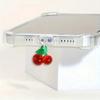 1pcs Red Cherry Phone Dust Plug Accessories Decoration Hanging Pendant for IPhone Samsung Xiaomi Type-C Charging Port