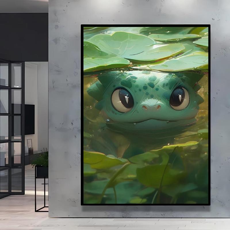 Adorable Pikachu Themed Home Wall Painting Printed on High Quality Canvas It's An Ideal Choice for Collection and Decoration