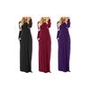 Elegant Women's Casual Long Maxi Dress With Long Sleeves For Evening Parties