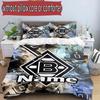 3pcs Duvet Cover Set (1*Duvet Cover + 2*Pillowcase, Without Core), Custom Name Borussia Monchengladbach Pattern Bedding Set, Home Bedroom Decor Gift
