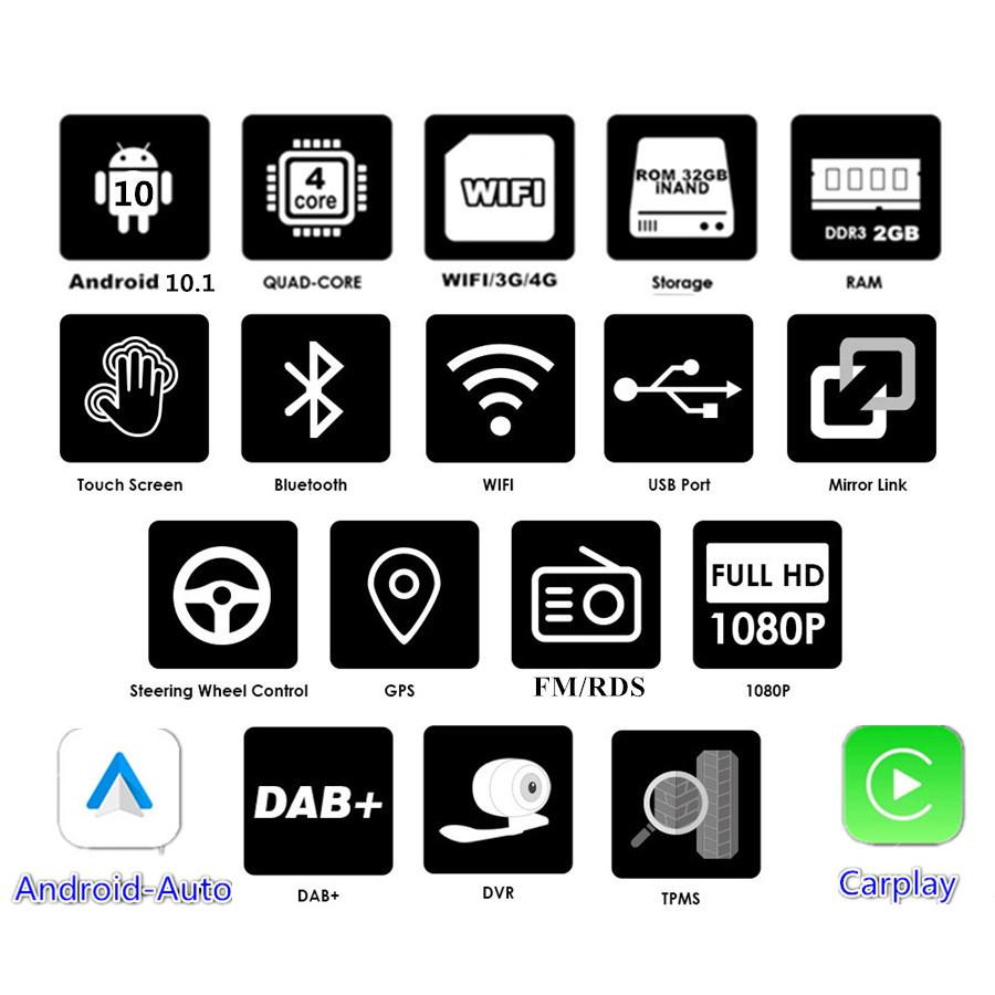 Carplay/Android Auto Head Unit for Elantra 2011-2013