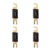 Pack of 4 200AMP ANL Gold Plated Flat Blade Fuses