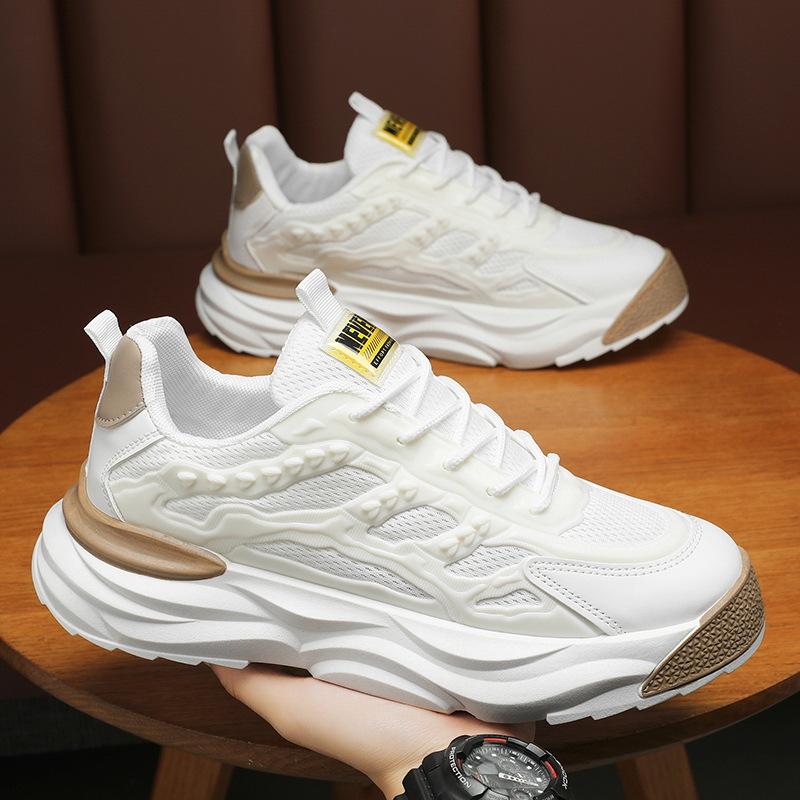 

Летняя мужская обувь новая дышащая сетчатая обувь мужская трендовая универсальная на толстой подошве нескользящая спортивная обувь повседневная обувь мужская 44