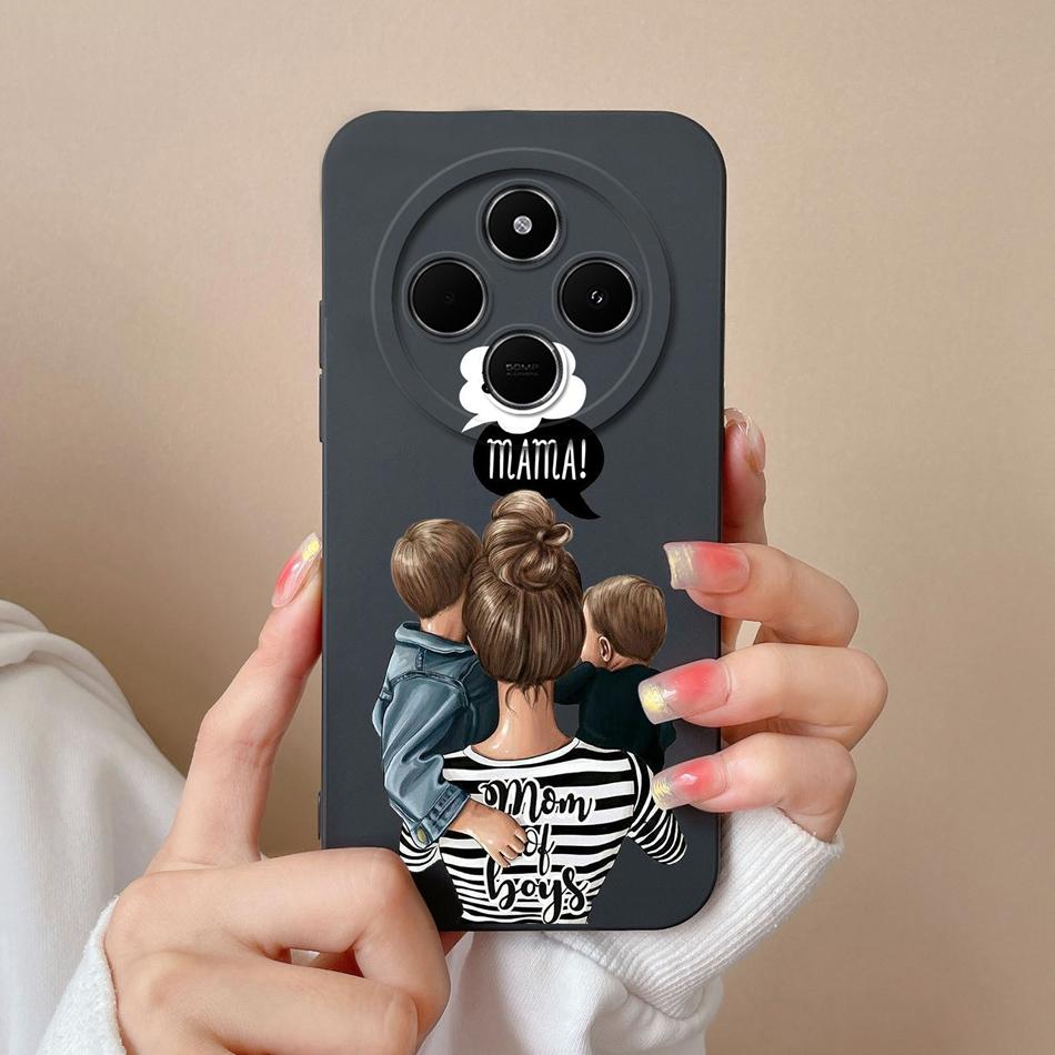 

Case For Poco C75 Cute Astronaut Phone Cover For Xiaomi Poco C 75 Soft Liquid Silicone Full Protection Anti Drop Bumper Couqe Poco C75