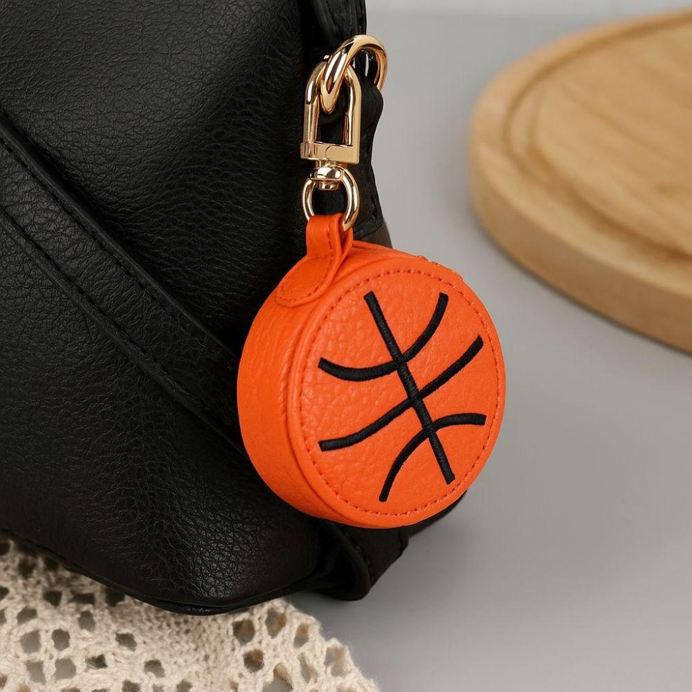 Creative Mini Coin Bag PU Leather Earphone Storage Bag Keychain Coin Purse  Backpack Decoration