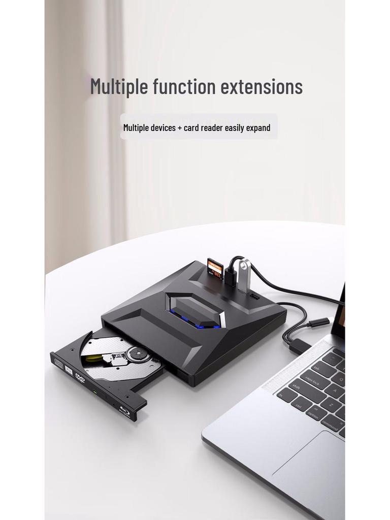 USB/TYPE 4-in-1 4K Blu-ray Combo Player and External Optical Drive