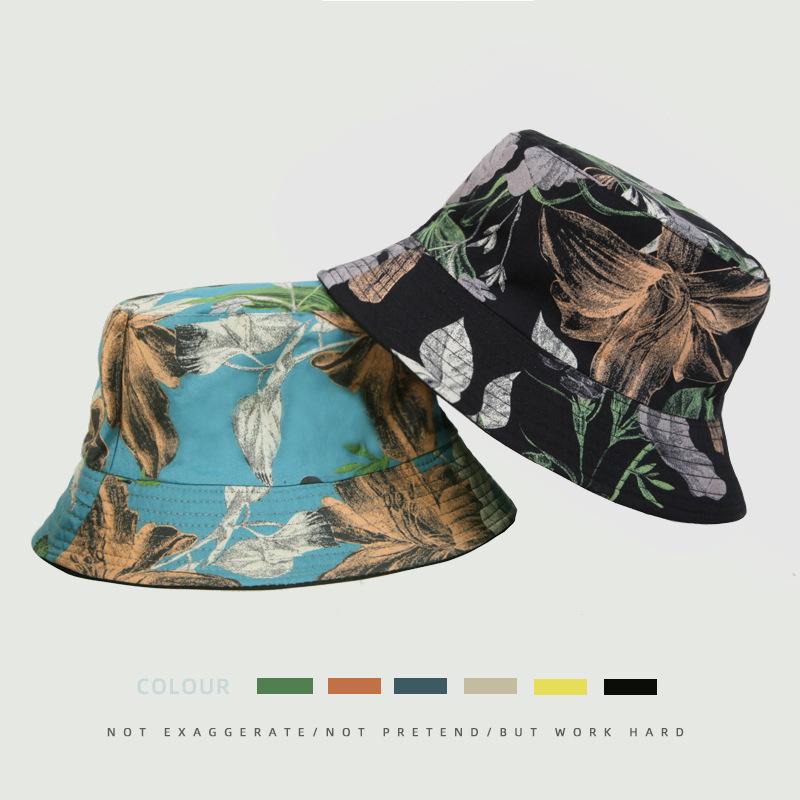 Versatile Style Hat Leaf Pattern Womens Sunshade Hatscaps Fishermans