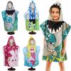 Cute Absorbent Bath Towel Shower Hooded Design Poncho Bathrobe Swimming Cover Towels Water Activities